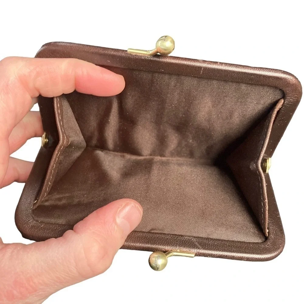 Coach vintage mahagony brown small clutch wallet - Picture 11 of 16